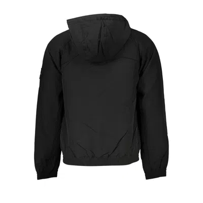 Calvin Klein Sleek Long Sleeve Hooded Sports Jacket In Black
