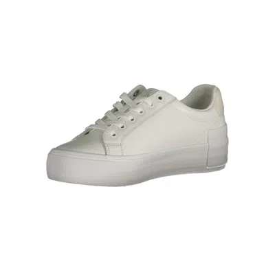 Calvin Klein Sleek White Sneakers With Eco-friendly Twist In White