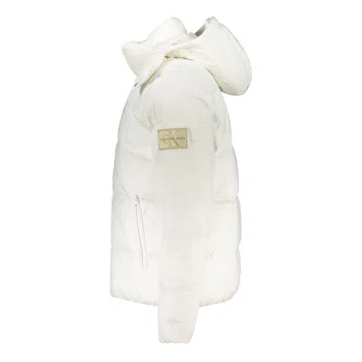 Calvin Klein White Polyamide Jacket In White