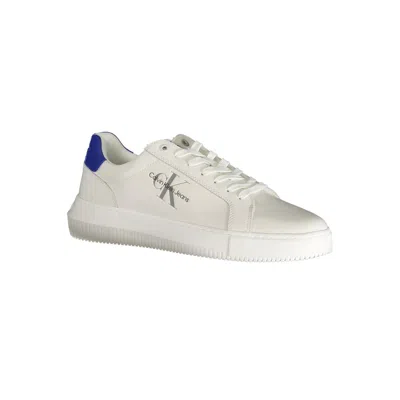 Calvin Klein White Polyester Sneaker In White