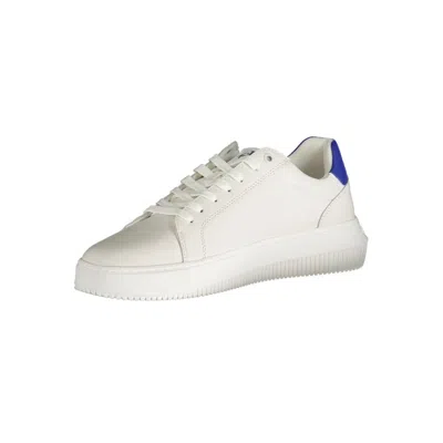 Calvin Klein White Polyester Sneaker In White
