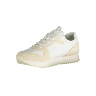 Calvin Klein White Polyester Sneaker In White