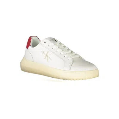 Calvin Klein White Polyester Sneaker In White