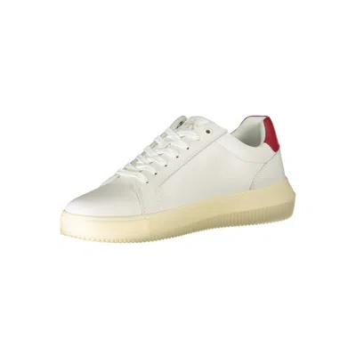 Calvin Klein White Polyester Sneaker In White