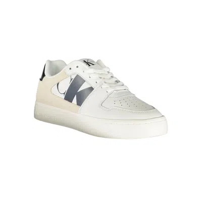 Calvin Klein White Polyester Sneaker In White