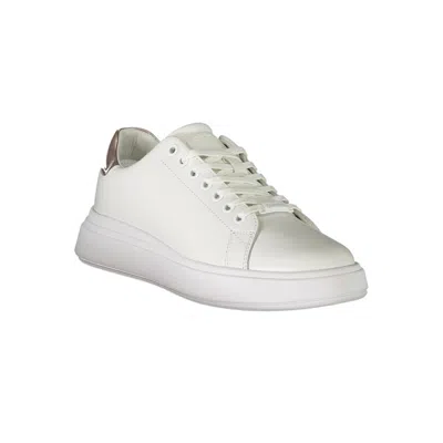 Calvin Klein White Polyester Sneaker In White