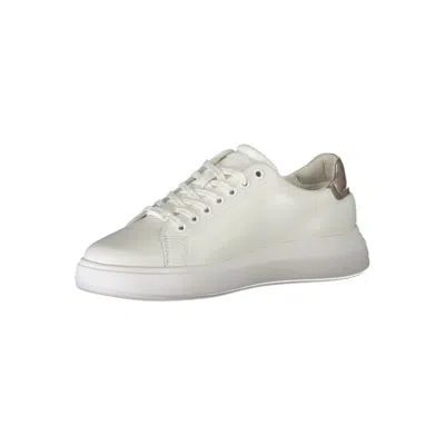 Calvin Klein White Polyester Sneaker In White
