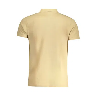 Cavalli Class Beige Cotton Polo Shirt In Beige
