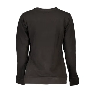 Cavalli Class Black Cotton Sweater In Black
