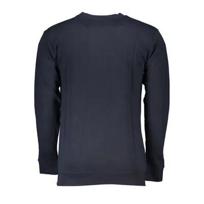 Cavalli Class Blue Cotton Sweater In Blue