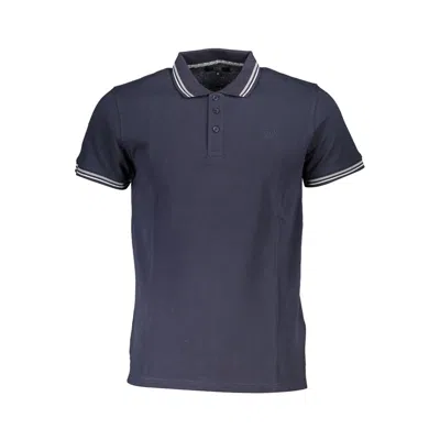 Cavalli Class Blue Cotton Men Polo Shirt In Blue
