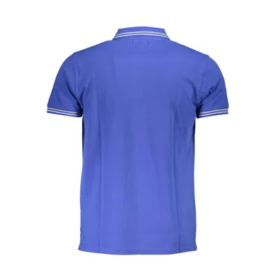 Cavalli Class Blue Cotton Men Polo Shirt In Blue