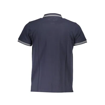 Cavalli Class Blue Cotton Men Polo Shirt In Blue