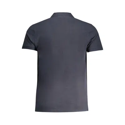 Cavalli Class Blue Cotton Polo Shirt In Blue