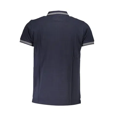 Cavalli Class Blue Cotton Men Polo Shirt In Blue