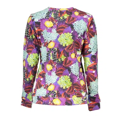 Cavalli Class Elegant Purple Crew Neck Sweater In Purple