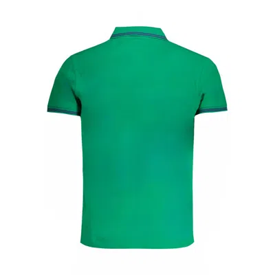Cavalli Class Green Cotton Polo Shirt In Green
