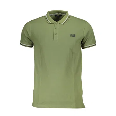 Cavalli Class Green Cotton Men Polo Shirt In Green