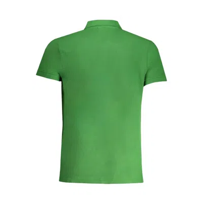 Cavalli Class Green Cotton Polo Shirt In Green
