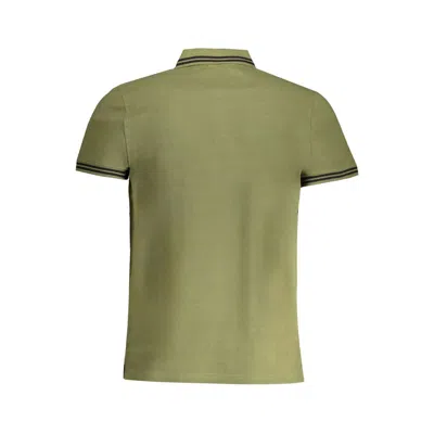 Cavalli Class Green Cotton Polo Shirt In Green