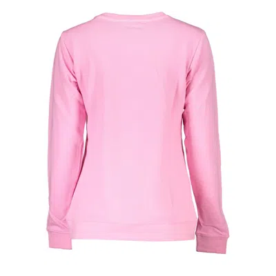 Cavalli Class Pink Cotton Sweater In Pink
