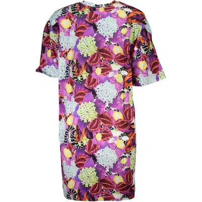 Cavalli Class Purple Cotton Dress In Purple