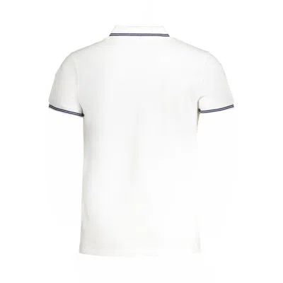 Cavalli Class White Cotton Polo Shirt In White