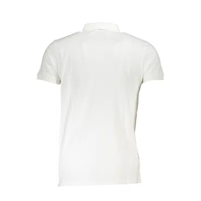 Cavalli Class White Cotton Polo Shirt In White