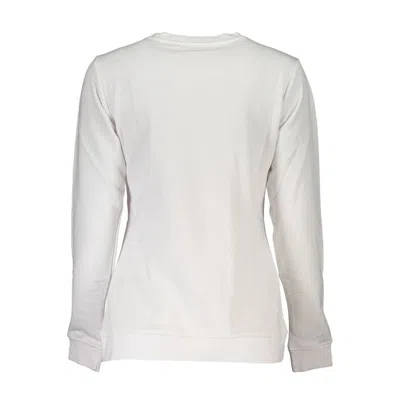 Cavalli Class White Cotton Sweater In White