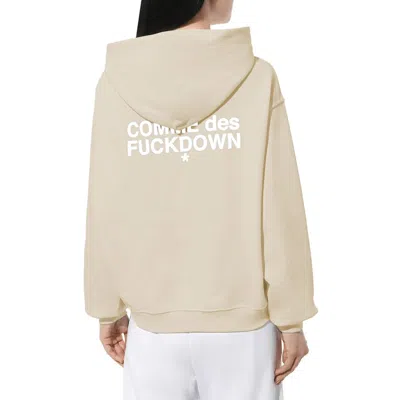 Comme Des Fuckdown Beige Cotton Sweater In Beige
