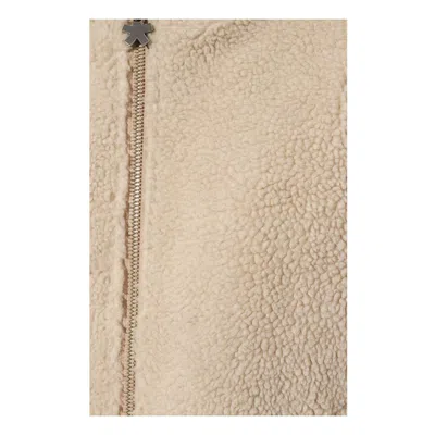 Comme Des Fuckdown Beige Polyester Jackets & Coat In Beige
