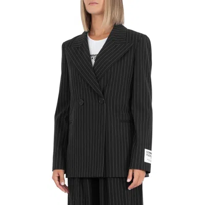 Comme Des Fuckdown Black Polyester Suits & Women's Blazer In Black