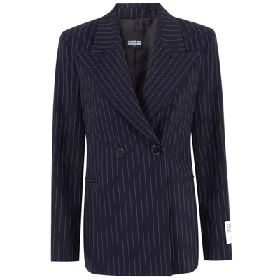 Comme Des Fuckdown Blue Polyester Suits & Blazer In Blue