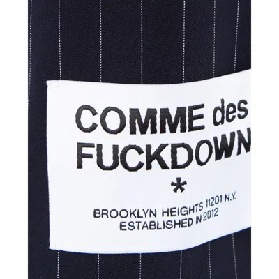 Comme Des Fuckdown Blue Polyester Suits & Blazer In Blue