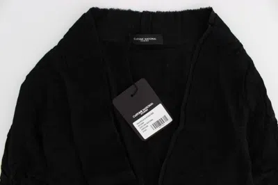Costume National Fine Wool Button Men's Cardigan In Black