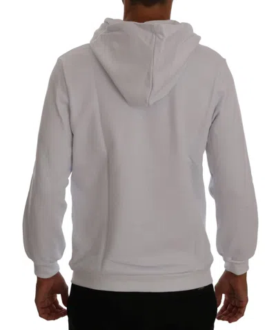 Daniele Alessandrini Pullover Hodded Cotton Sweater In White