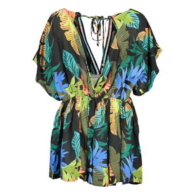 Desigual Black Viscose Dress In Black