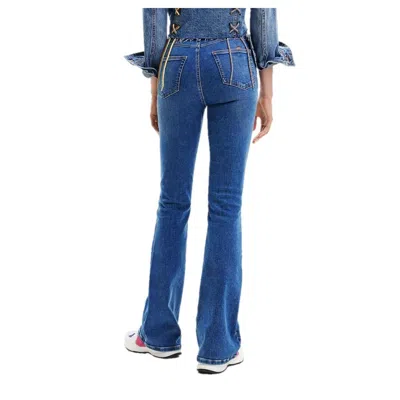 Desigual Blue Cotton Jeans & Pant In Blue