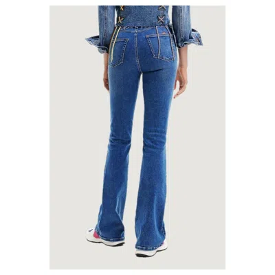 Desigual Blue Cotton Jeans & Pant In Blue