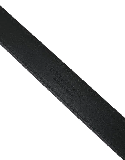 Dolce & Gabbana Beige Suede Leather Silver Buckle Belt Men In Beige