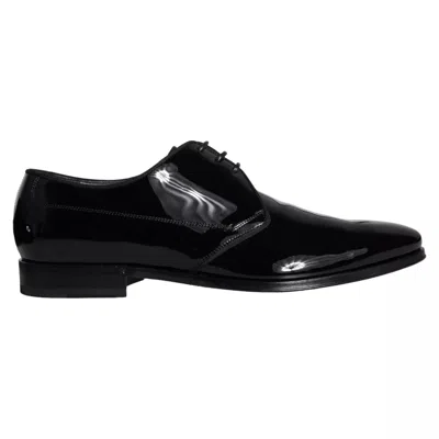 Dolce & Gabbana Patent Leather Derbies In Black