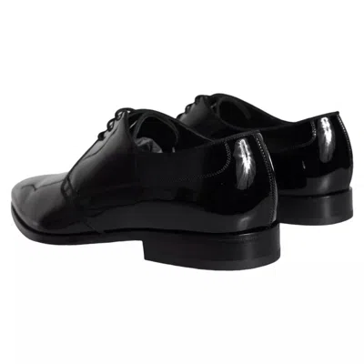 Dolce & Gabbana Patent Leather Derbies In Black