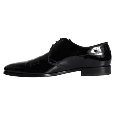 Dolce & Gabbana Patent Leather Derbies In Black
