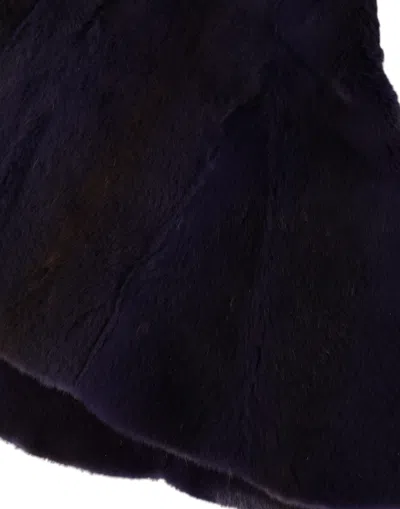 Dolce & Gabbana Black Weasel Fur Whole Head Wrap Hat In Black
