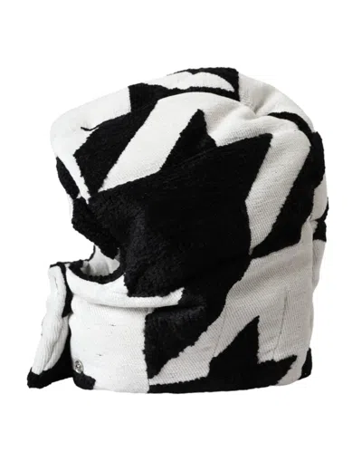 Dolce & Gabbana White Acrylic Fur Womens Bucket Hat In White