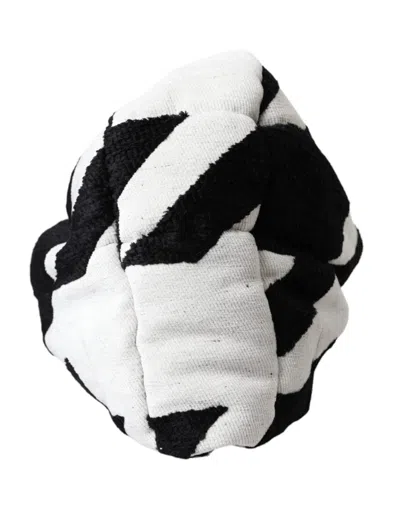 Dolce & Gabbana White Acrylic Fur Womens Bucket Hat In White