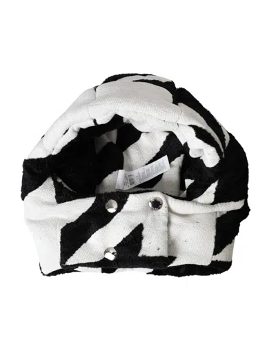 Dolce & Gabbana White Acrylic Fur Womens Bucket Hat In White
