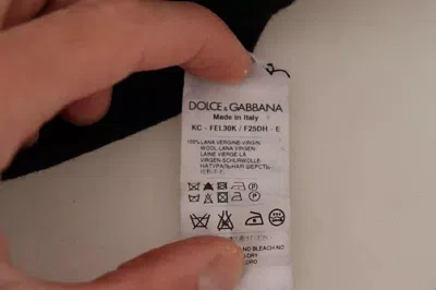 Pre-owned Dolce & Gabbana Black Wool Knit Button Down Cardigan Women's Sweater ()