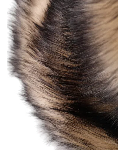Dolce & Gabbana Brown Faux Fur Modacrylic Fedora Hat In Brown