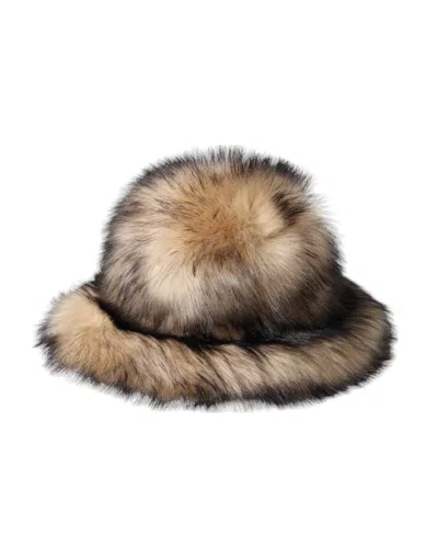 Dolce & Gabbana Brown Faux Fur Modacrylic Fedora Hat In Brown